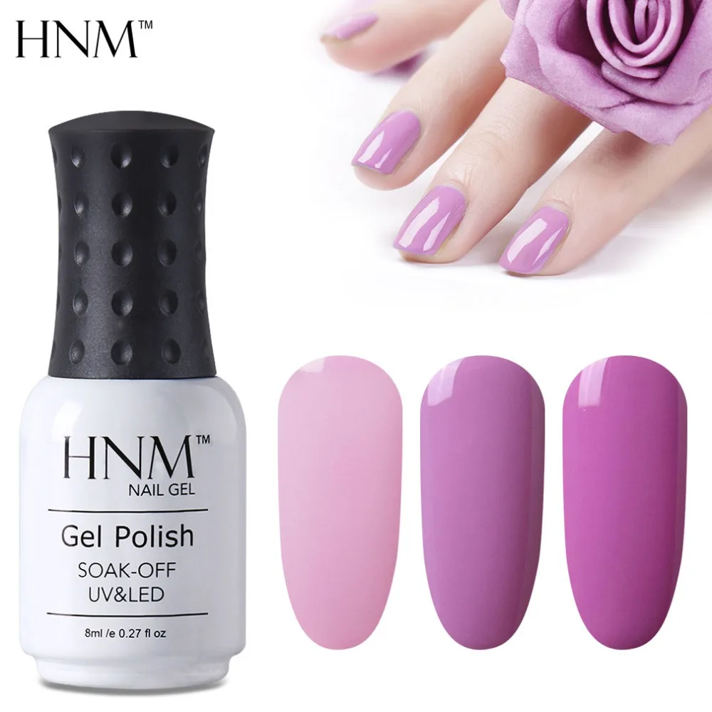 HNM 8 мл Лак для ногтей светильник Цвет! Полупостоянная Топ база Грунтовка Краски