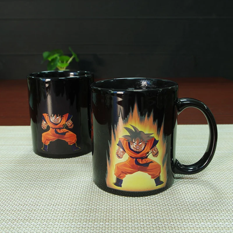Кружка с драконом меняющая цвет керамическая кружка Goku мультяшная новинка