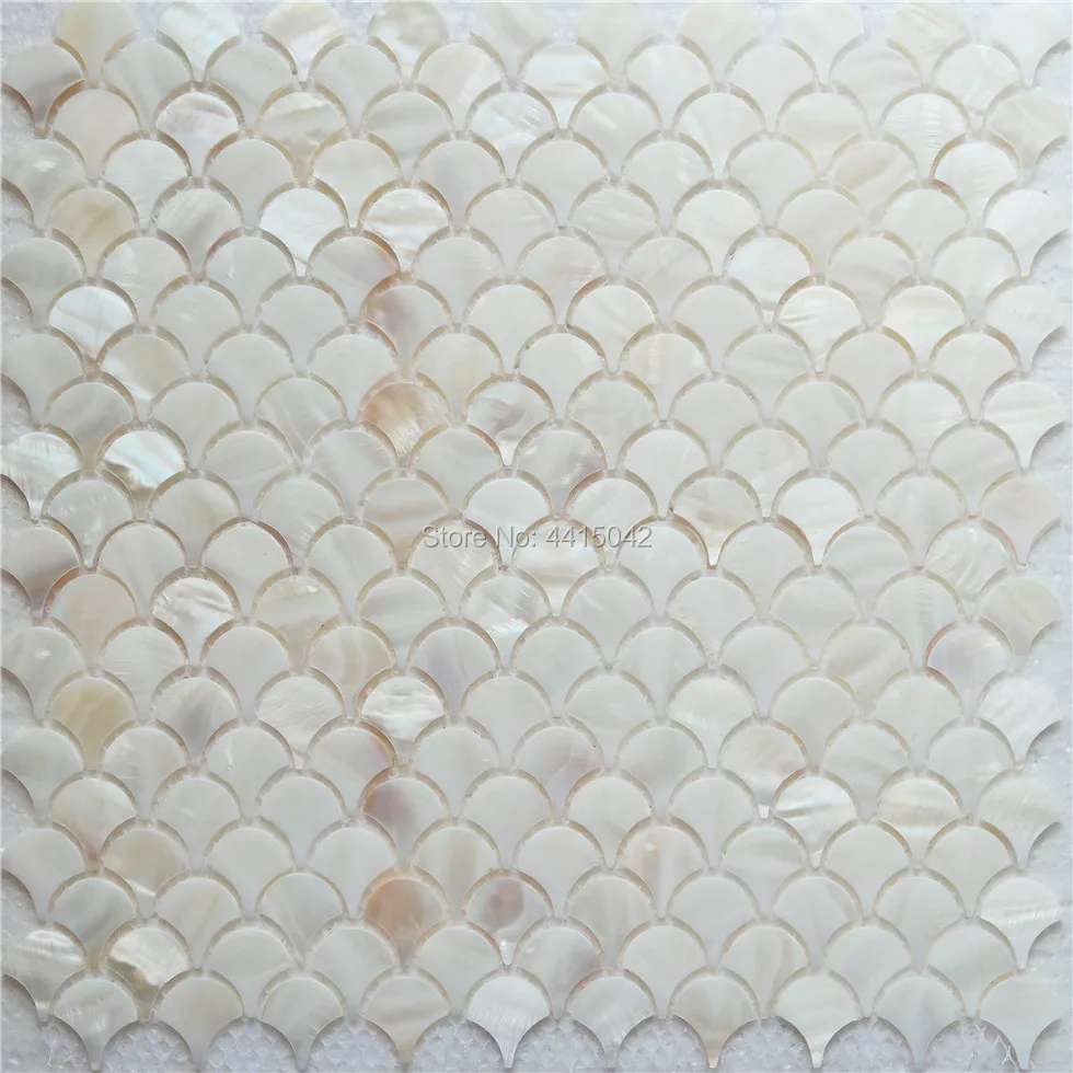 Перламутровая мозаичная плитка Fan mother of pearl для украшения дома настенная ванной
