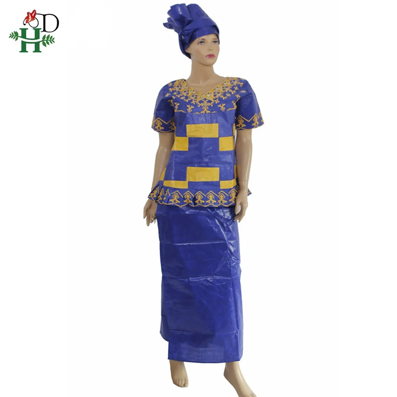 H &amp D халат pour les africaine femme Bazin riche традиционные африканские платья для женщин 100%
