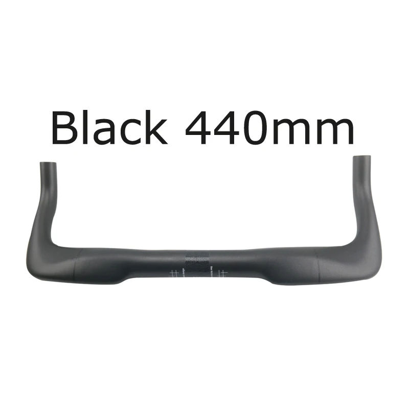 Black 440mm RXL SL велосипед рупор 31,8 мм аэрокарбонат руль для триатлона 380/400/420/440/460 мм UD матовый красный/черный Велоспорт Отдых TT штанга - Цвет: Black 440mm