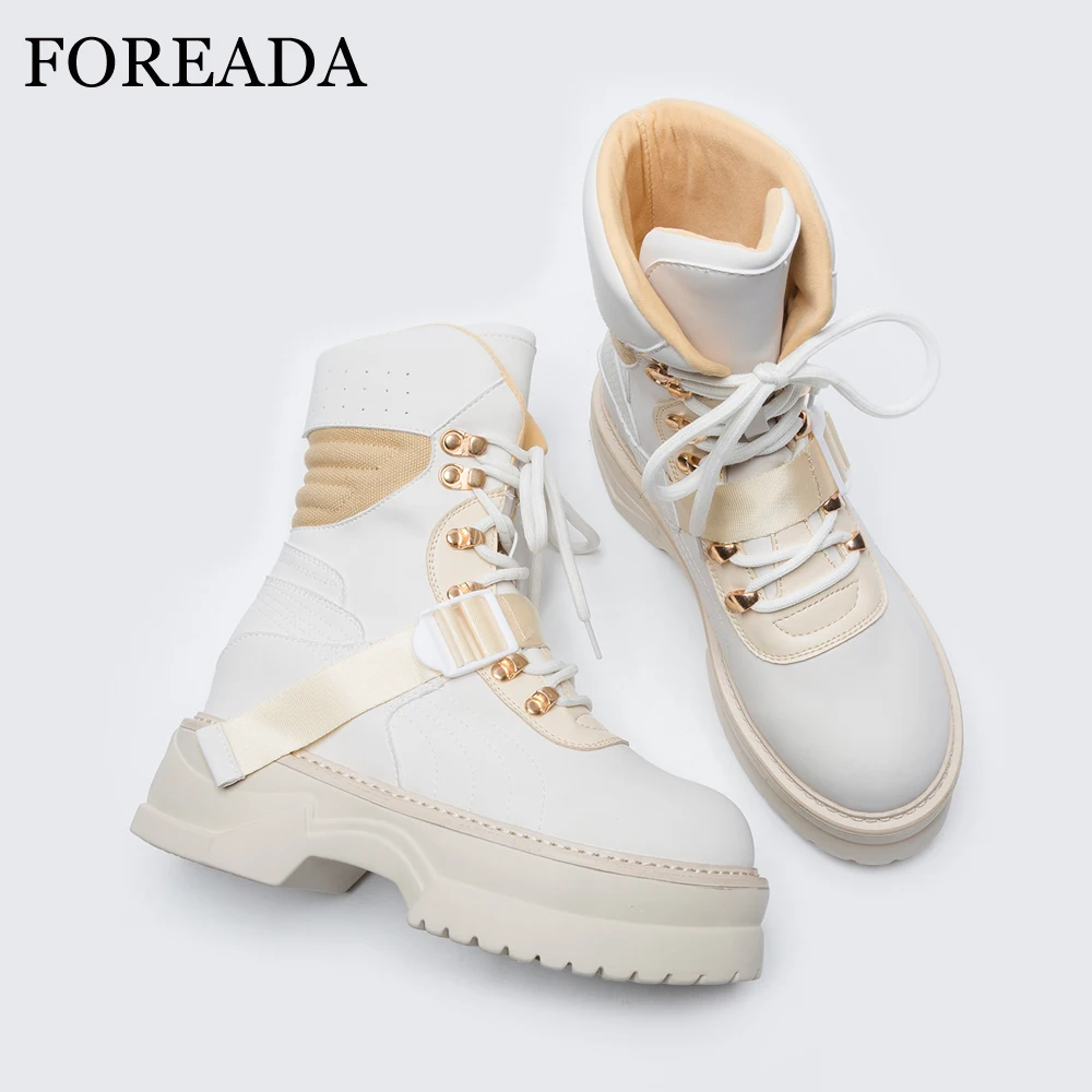 Женские ботильоны со шнуровкой и пряжкой на плоской платформе|Женские