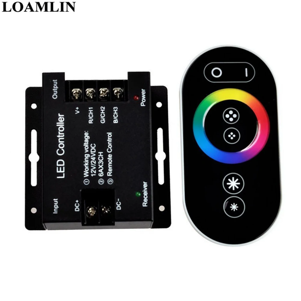 Светодиодная ленсветильник RGB 5050SMD 5 м 10 15 20 30 светодиодов на метр сенсорный пульт