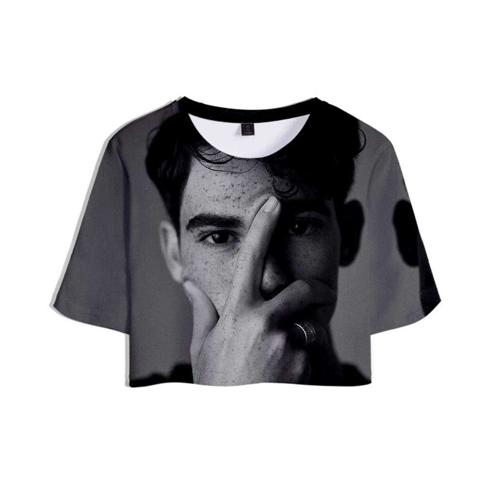 Р. И. П. Футболка женская с 3D принтом короткий топ Карлоса Кэмерона в стиле кэжуал |