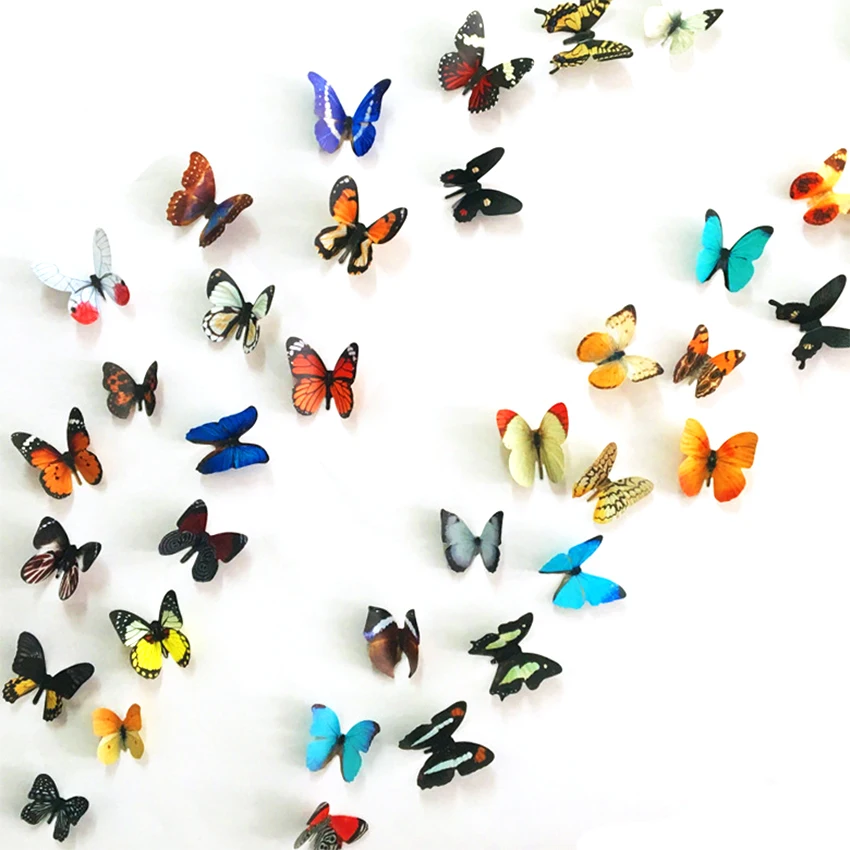 Высокое качество креативный холодильник черный стикер бабочка шаблон наклейки