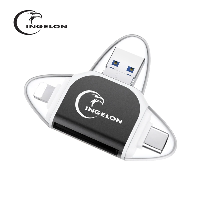 Адаптер Ingelon carte sd usb micro SD карта usb typec otg кард-ридер no3.0 USB micro usb для адаптера lightning аксессуары для ПК