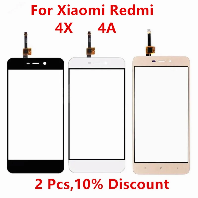 Для сенсорного экрана Xiaomi Redmi 4A 4X сенсорная панель для запасная часть переднего