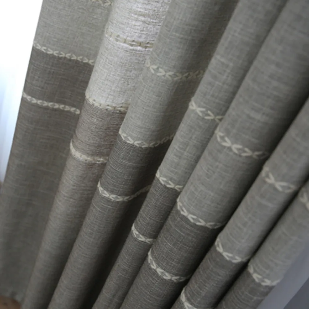 Простая пасторальная штора LOZUJOJU полуабажур подходит под все тюль для гостиной