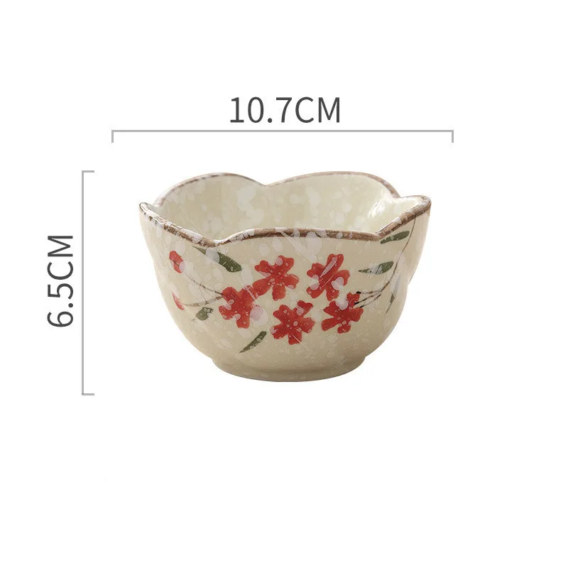 Керамическая миска Сакура в японском стиле 2 шт. кухонная для риса большая