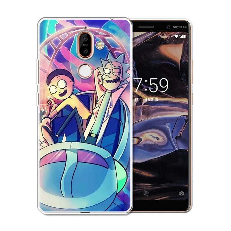 Роскошный модный чехол для телефона Rick And Morty Nokia 2 1 3 Plus 5 мягкий силиконовый из ТПУ