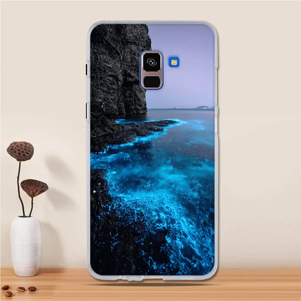 Чехол для samsung Galaxy A8 Plus чехол Капа Coque чехол из термополиуретана и силикона для samsung A8 Plus A 8+ A730F Чехол протектор бампер - Цвет: 21