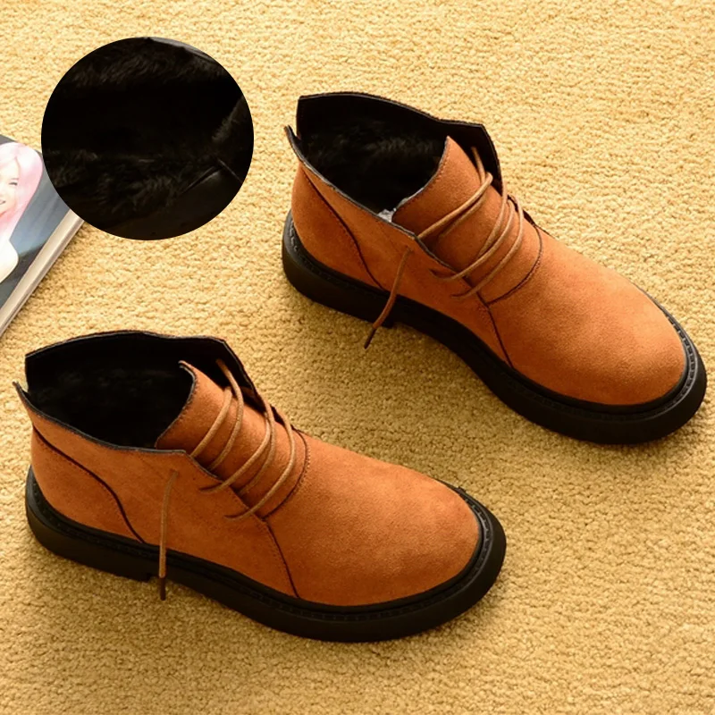 Camel winter 01 Новинка года; осенне-зимняя обувь; женские ботильоны; теплая плюшевая обувь для холодной зимы; модные женские ботинки; модная брендовая женская обувь; ZH2368 - Цвет: Camel winter 01