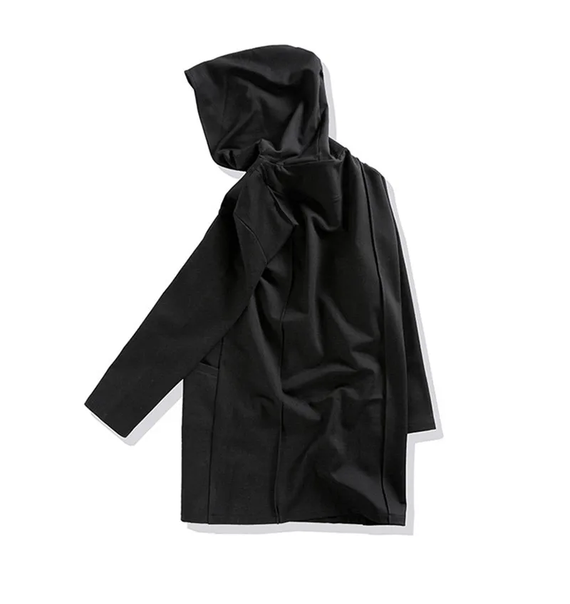 Бренд Для мужчин большой size5XL 6XL 7XL куртка осень-зима свободные Повседневное отворотом Мужская куртка с капюшоном парка черный Тренч