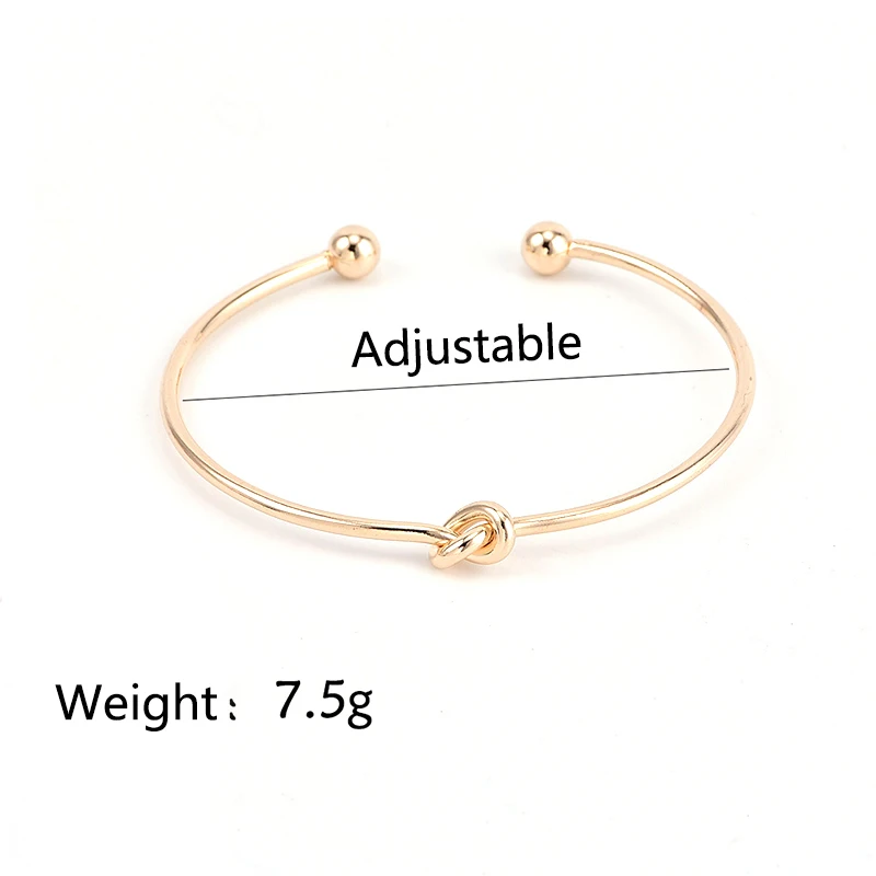 2 шт./компл. Модные женские браслеты со стрелками с узлом в виде геометрических