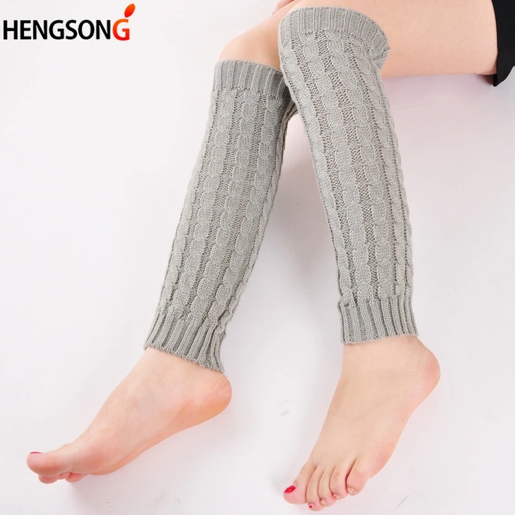 Новинка женские осенне-зимние гетры Капроновые с цветами из конопли теплые