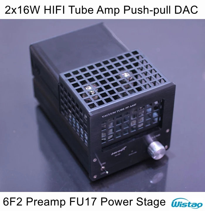 IWISTAO HIFI трубный усилитель мини пуш ап с переключателем источник питания 2X16W 6F2 Preamp