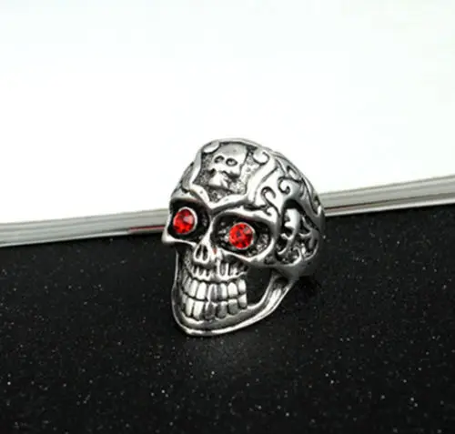 Новейшее мужское серебряное кольцо miao с черепом|Статуи и скульптуры| |