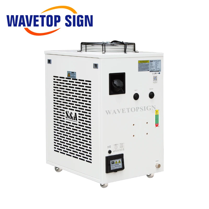 WaveTopSign S&A CW-6000AH CW-6200AH CW-6200BI индустриальный Воздушный Чиллер для воды для 300 Вт 600 Co2 Стекло лазерная трубка б/у Чиллеры