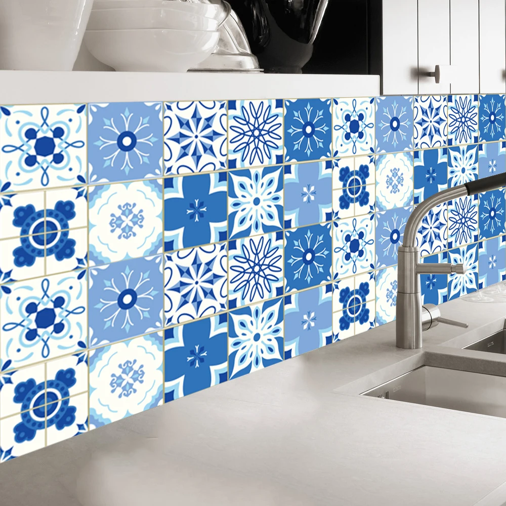 Скандинавский стиль креативный узор плитка настенная наклейка кухня ванная