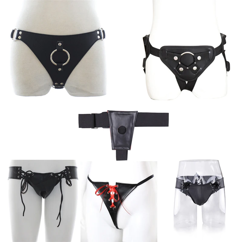 Мужские трусы верности из искусственной кожи гей-Фетиш стринги сексуальное