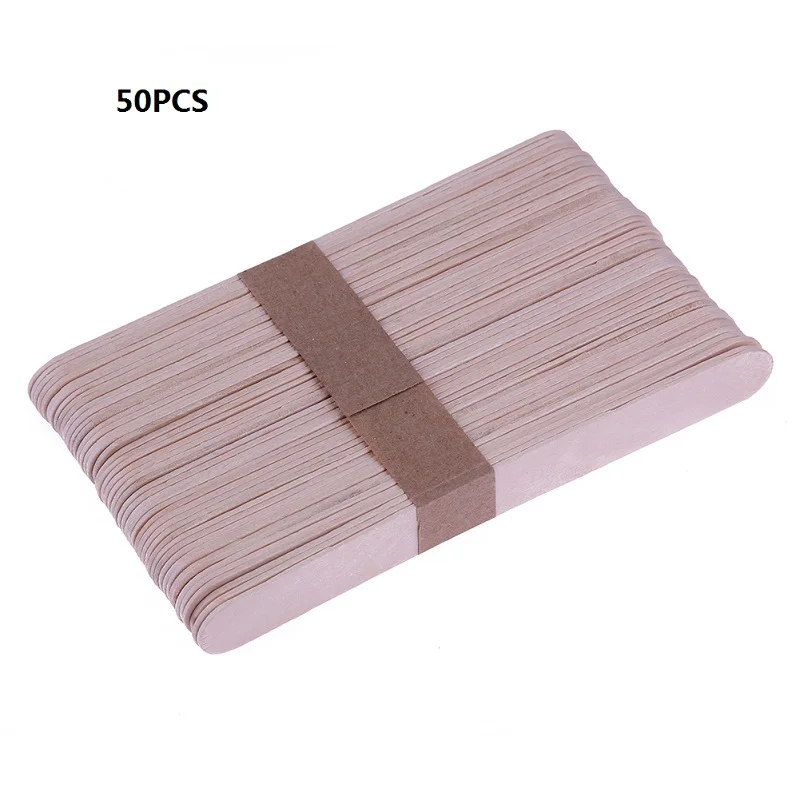 50PCS Wax Sticks 100 г/пакет восковые бобы для депиляции, горячая пленка, жесткие восковые гранулы, восковые бобы, женское тело, лицо, бикини, удаление волос, инструменты для бобов - Цвет: 50PCS Wax Sticks