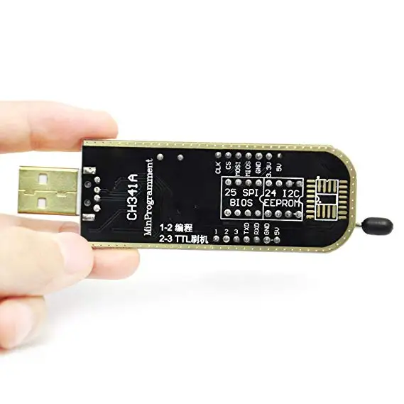 1 комплект CH341A CH341 24 25 серии EEPROM Flash BIOS USB программатор с программным обеспечением и