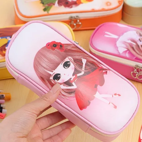 2017 Large Capacity Canvas My Life Cute School Pencil Case For Girls Children Pen Bag Pouch Students Pencilcase Supplies | Канцтовары