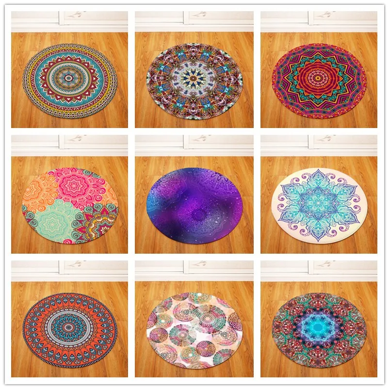 Геометрические узоры круглый ковер дети играть палатка тренажерный зал спальня