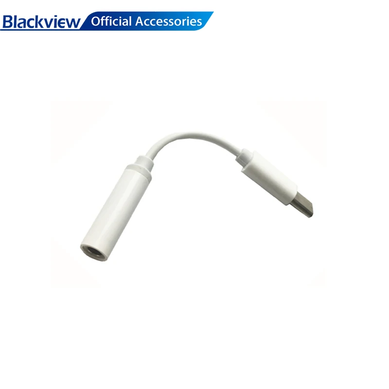 Оригинальный кабель Blackview адаптер для наушников типа C до 3 5 мм белый