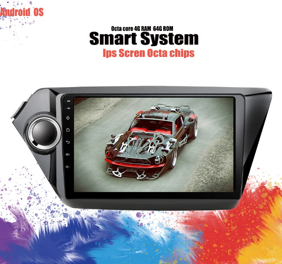 Автомобильный DVD плеер Android 10 0 для Kia K2 RIO 2012 2017 с радио gps навигацией восьмиядерным