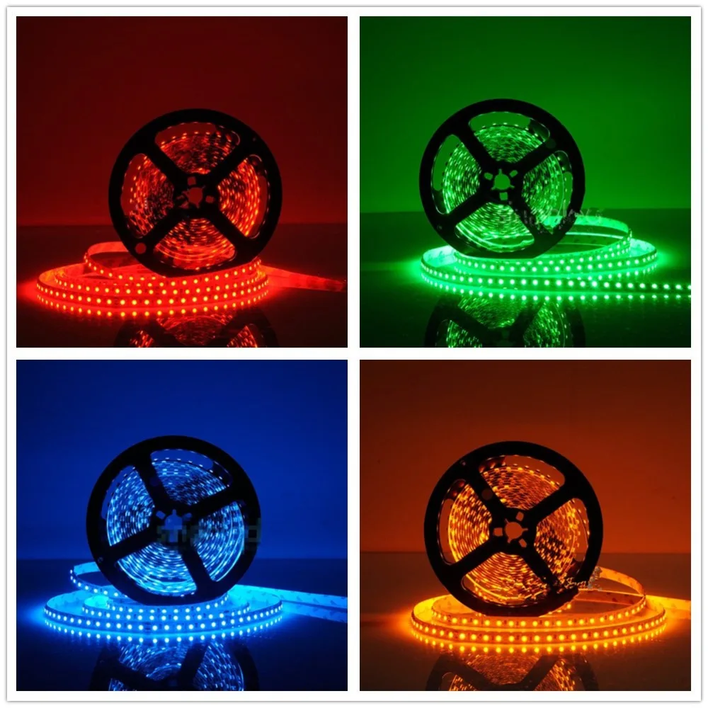 

led strip light 3528 600led 5m waterproof IP65 DC 12V 3000K 6500K 8000K white warm white cold white red green blue led tape lamp