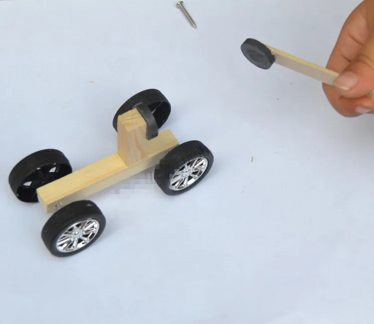 DIY магнитная модель автомобиля Repulsive force Паровая игрушка научное образование
