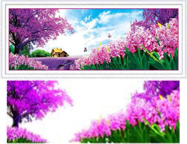 Новый! AB Цвет Алмаз алмазная вышивка Flowerl лаванда 5D живопись 5d diy крестом Алмазная