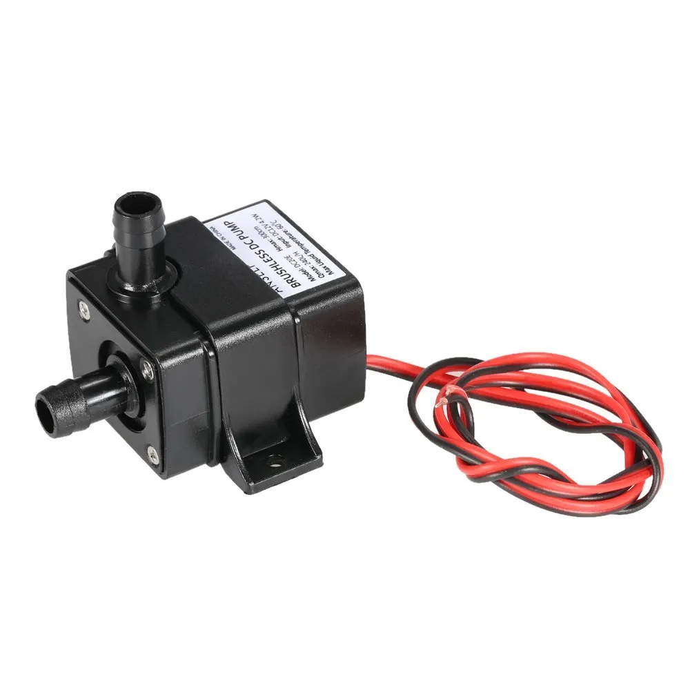 Черный DC12V 4,2 Вт мини бесколлекторный погружной водяной насос для аквариума Фонтан цветочный горшок аксессуары для аквариума - Цвет: Черный