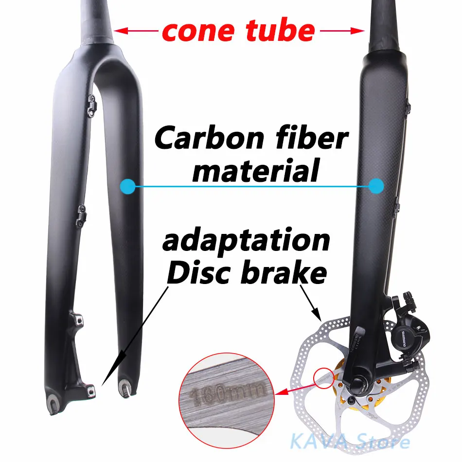 Передняя вилка для велосипеда из углеродного волокна 2018 3k передняя дорожного