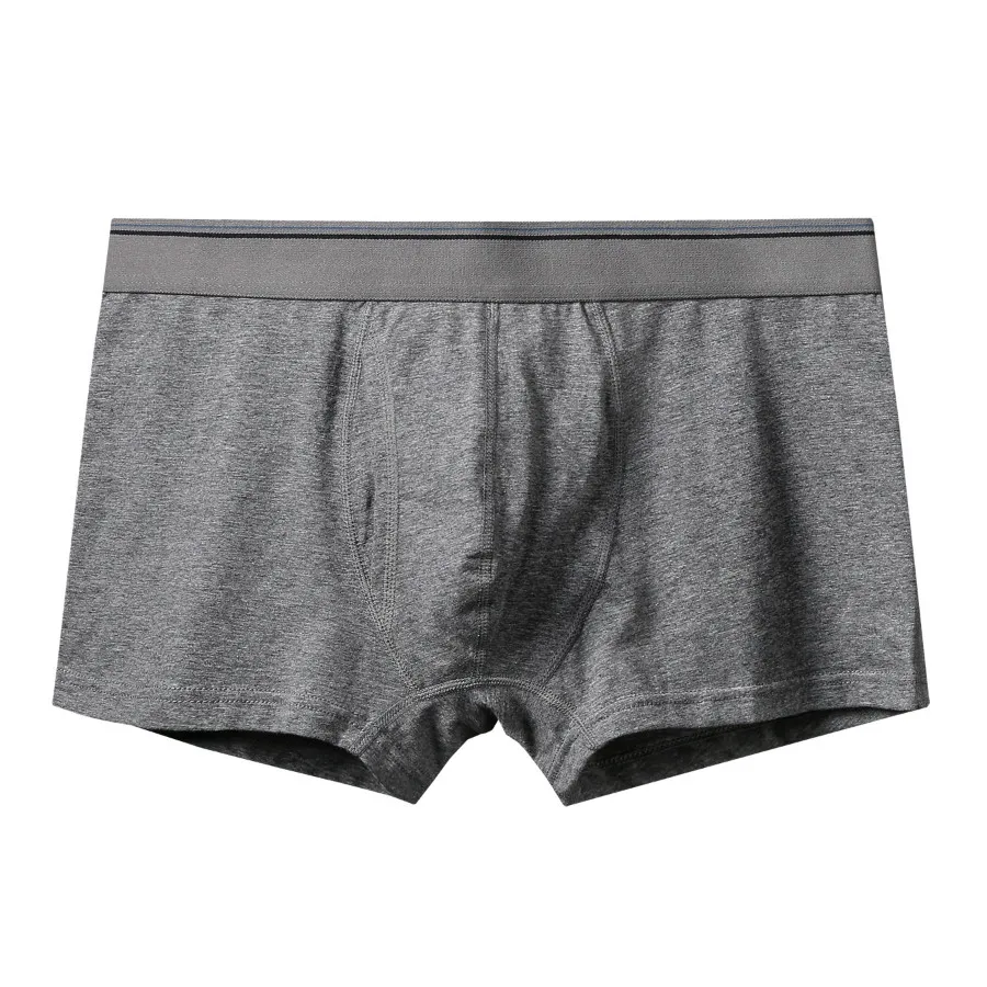 A2470 Dark Grey Модное сексуальное мужское нижнее белье размера плюс, хлопок, мужское нижнее белье, сексуальные трусики, трусики, нижнее белье, мужские боксеры, шорты, трусы - Цвет: A2470 Dark Grey