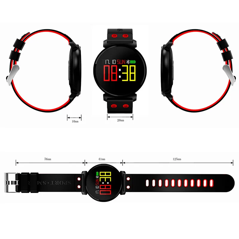 Interpad K2 IP68 профессиональный водонепроницаемый фитнес Браслет Смарт Fitbit Bluetooth часы
