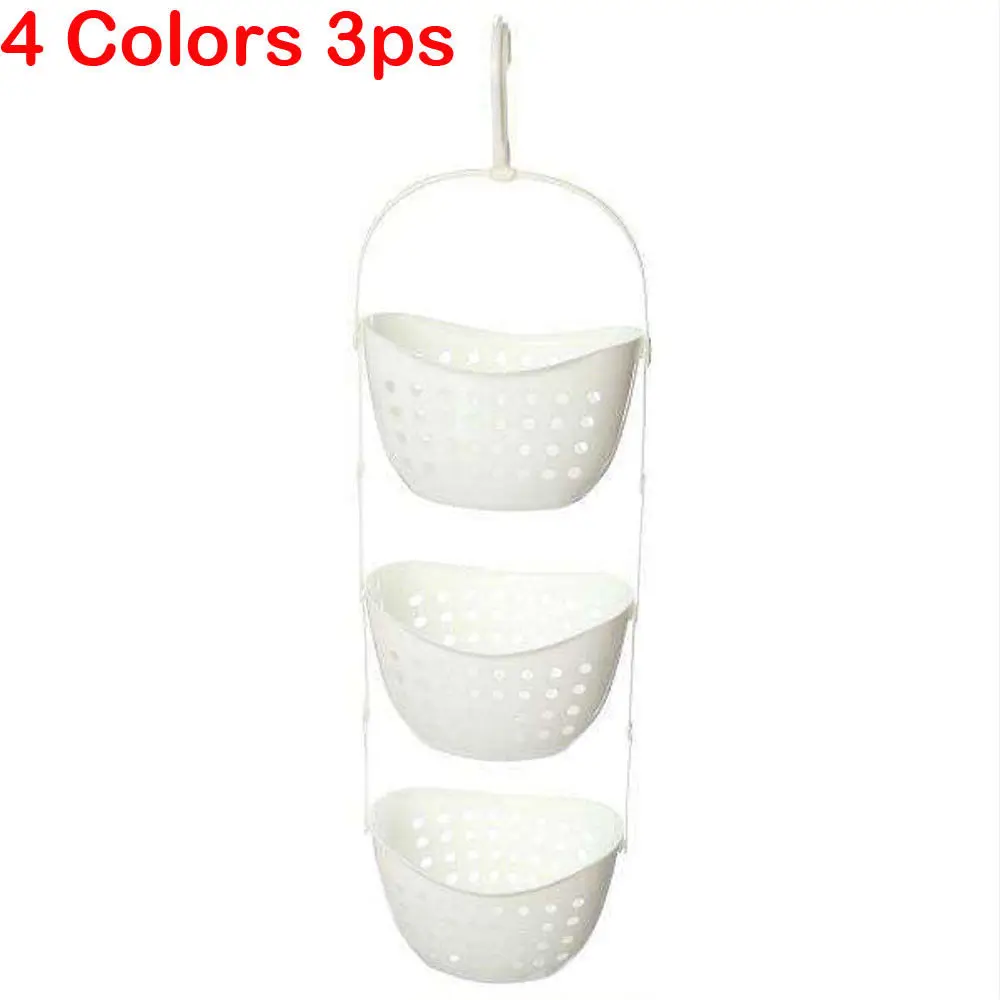 3 сетки настенный подвесной органайзер для Кухня Ванная комната Корзина