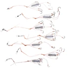 Рыболовный крючок с приманкой кормушка клетка свинцовый грузила 6 #7 #8 #9 #10 #11 #12 # взрывобезопасная Снасть