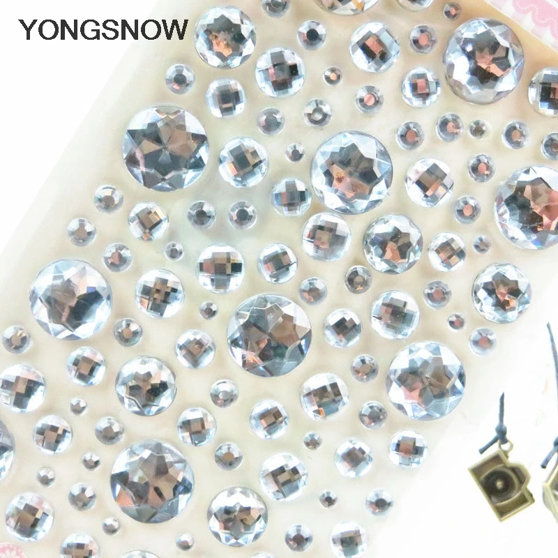 Хрустальные 3D украшения для ногтей Стразы Серебристые плоские стразы блестящие