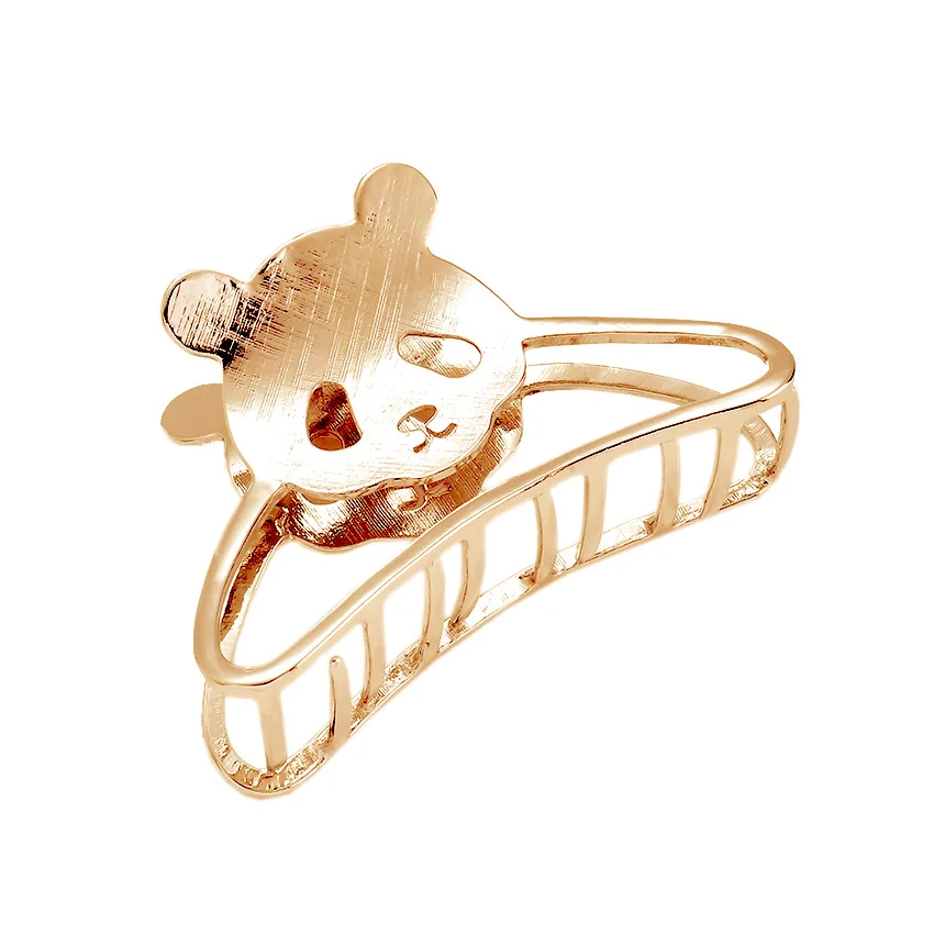 

2pcs/lot Europe and the United States the new hair accessories Contracted alloy large grab clip female panda hairpin animals