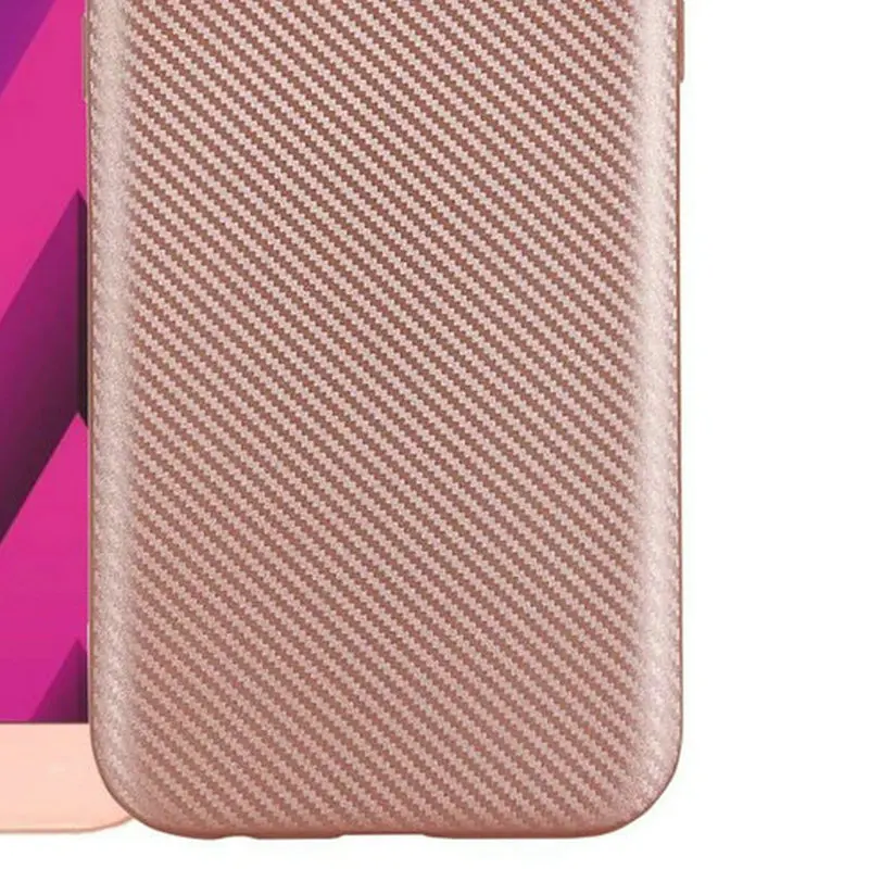 Rose Gold Винтаж Элегантный углеродного волокна кожи задняя крышка для общего мобильного GM6 GM 6 GM8 GM5 плюс мягкие ТПУ кремния Футляр для телефона из гелевой пены в виде ракушки - Цвет: Rose Gold