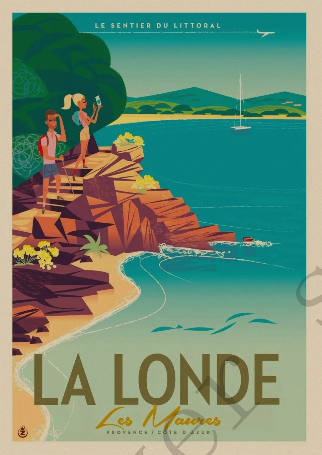 Нью Йорк Тулон Гавайи Великобритания LA LONDE DUMBO Art Travel Poster Vintage Kraft настенные