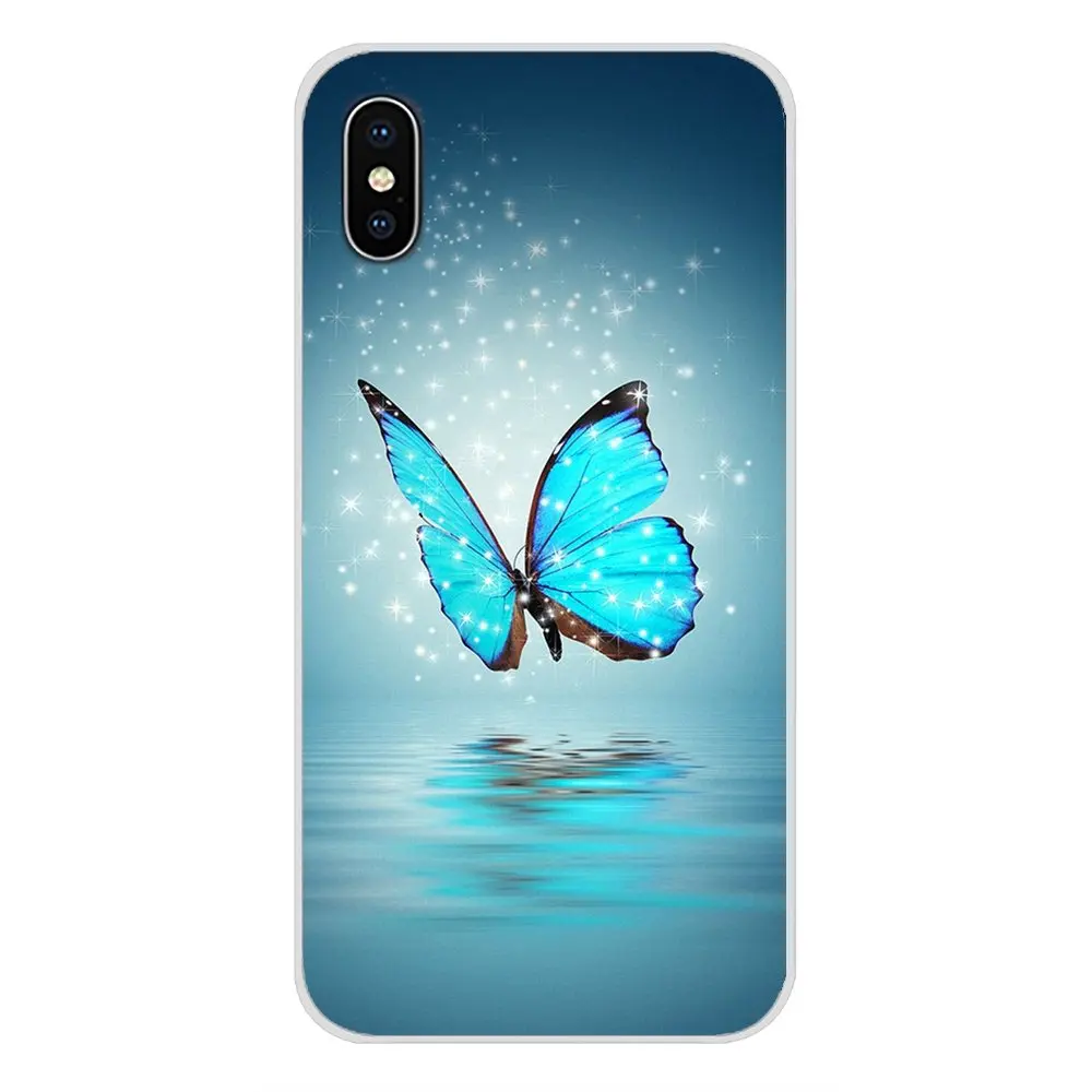 images 9 Для Xiaomi Redmi 4A S2 Note 3 3 S 4 4X5 6plus 7 6A Pro Pocophone F1 красивое голубое аксессуары в виде бабочек защитный чехол для телефона Чехлы - Цвет: images 9