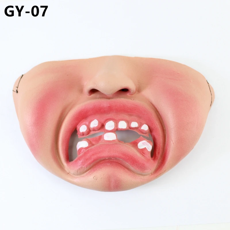 GNHYLL, 14 цветов, смешная страшная маска для вечеринки, Хэллоуин, День дурака, клоуна, латексная маска, карнавальный костюм, полумаска для лица