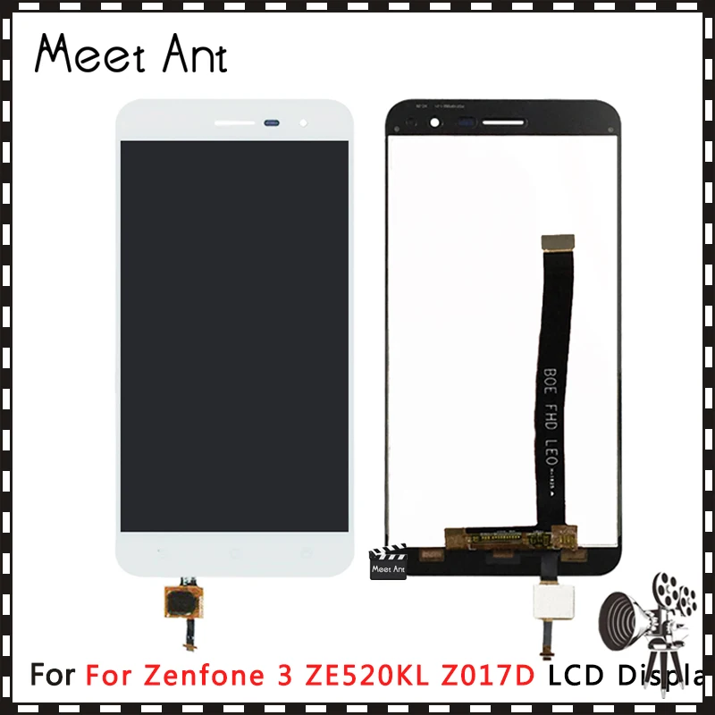 

DHL 10Pcs/lot High Quality 5.2'' For Asus ZenFone 3 ZE520KL Z017D LCD Display Screen With Touch Screen Digitizer Assembly