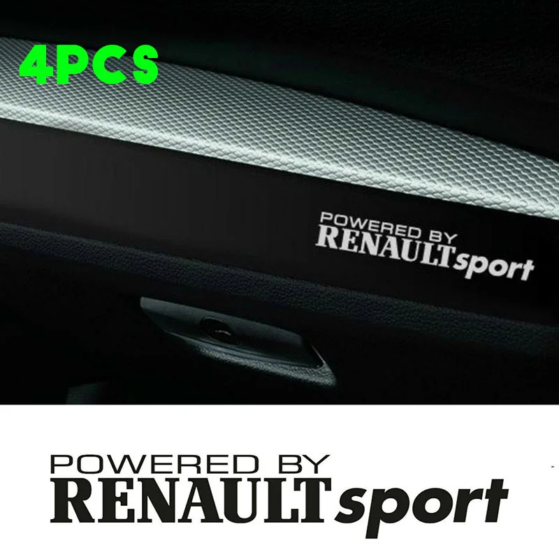 4 шт. на питание от RENAULT SPORT Dashboard автомобильная наклейка с логотипом графическая