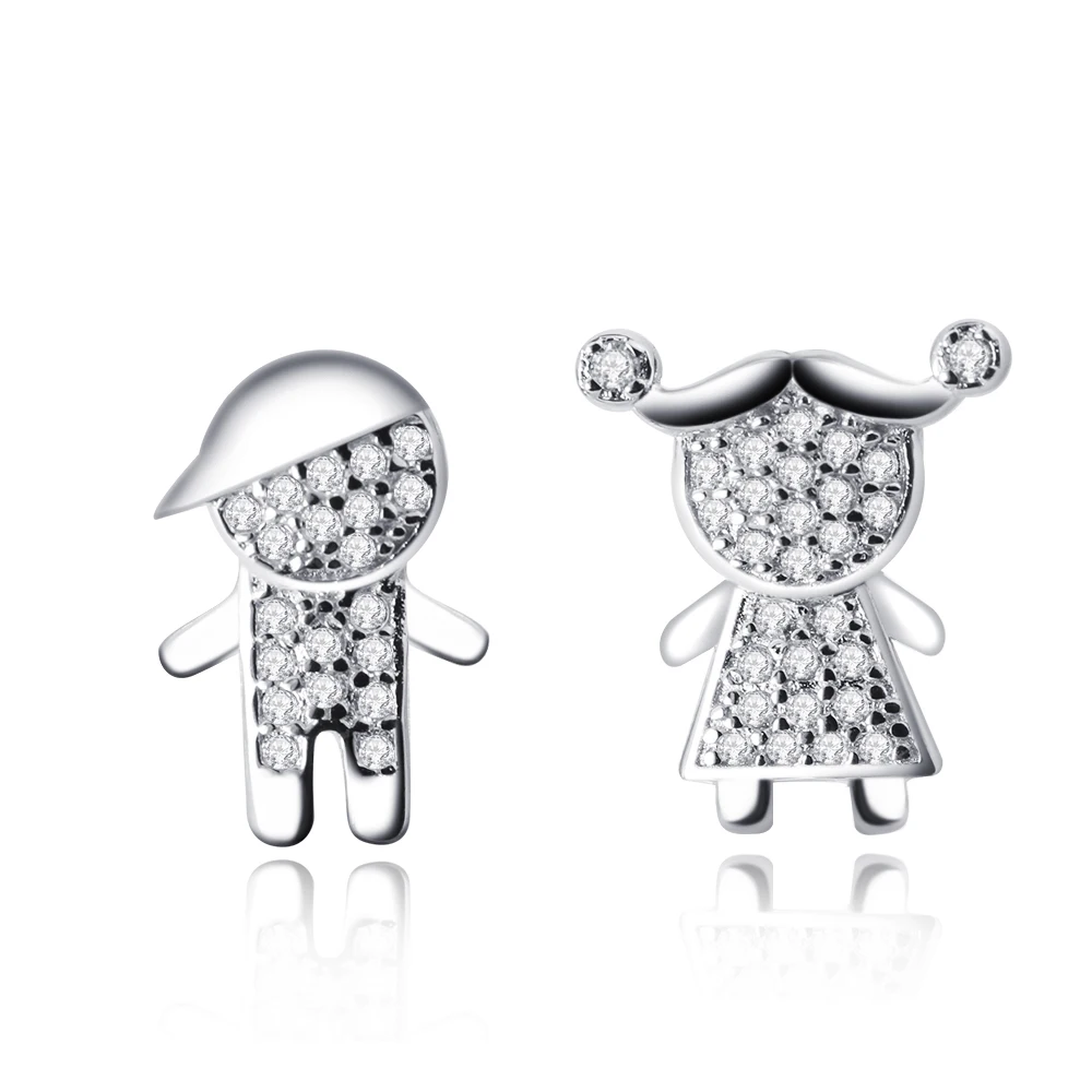 Лидер продаж в Бразилии персонализированные серьги-гвоздики из серебра 925 пробы