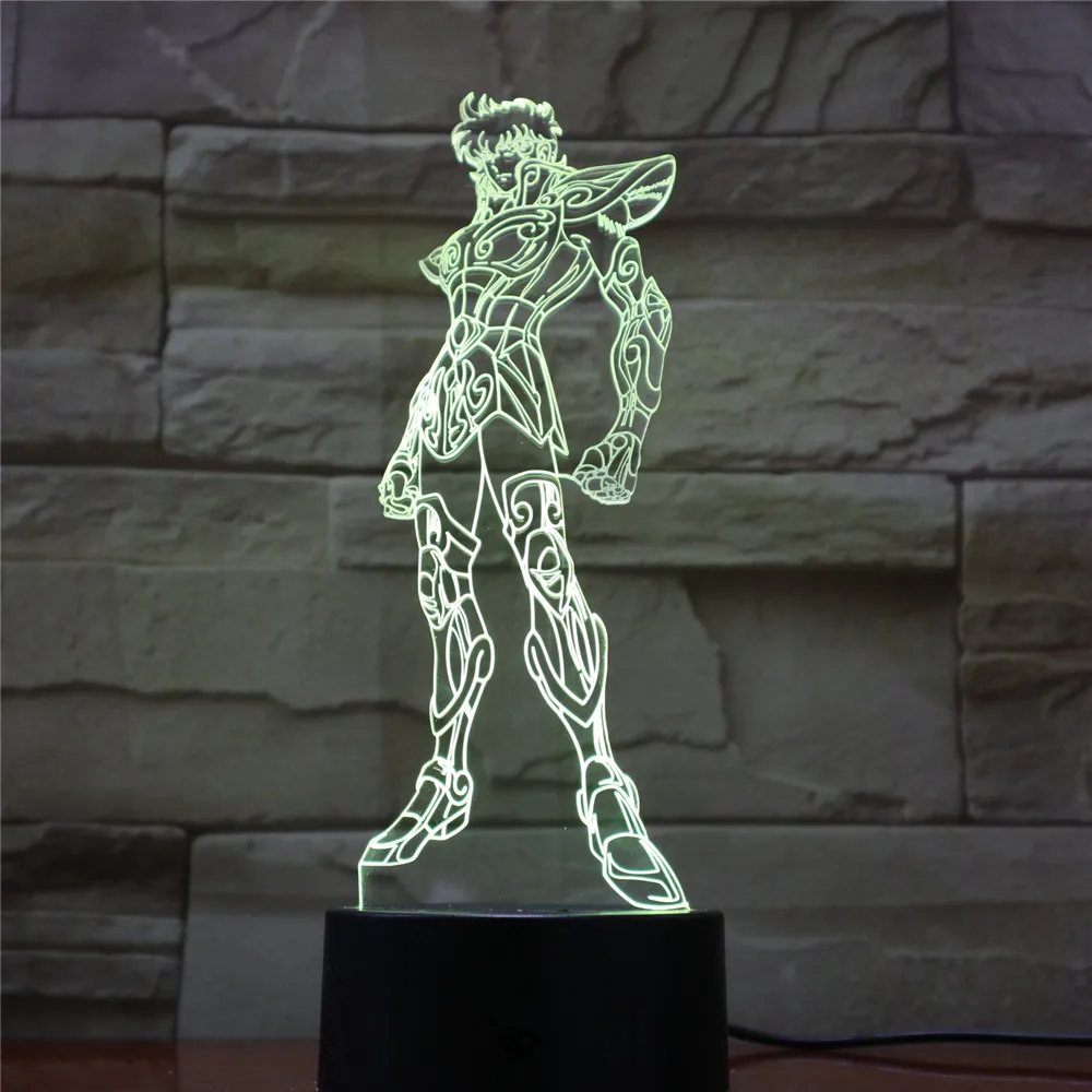 Фигурка Амина Saint Seiya светодиодный 3D светильник меняющий цвет детский ночник