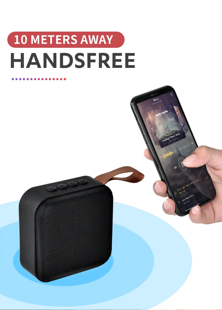 10 Вт портативный Bluetooth динамик мини беспроводной громкий динамик стерео музыка объемный открытый динамик Поддержка FM TF карта для смартфона